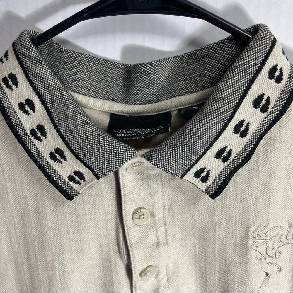 Legendary Whitetails Polo Shirt Men's XL Light Khaki - Picture 2 of 8